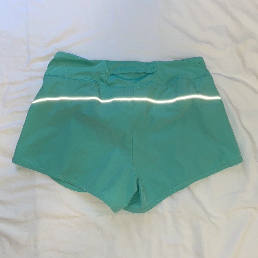Turquoise Reebok athletic shorts - Picture 3 of 3